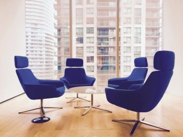 Strategy Meeting Blue Chairs